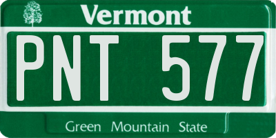 VT license plate PNT577