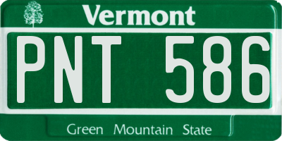 VT license plate PNT586