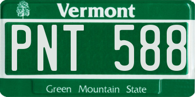 VT license plate PNT588
