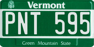 VT license plate PNT595