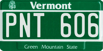 VT license plate PNT606