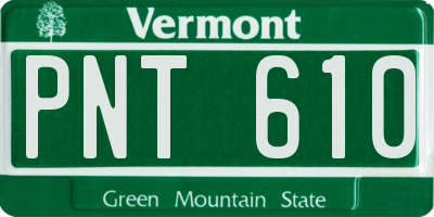 VT license plate PNT610
