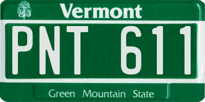 VT license plate PNT611