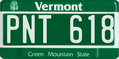 VT license plate PNT618