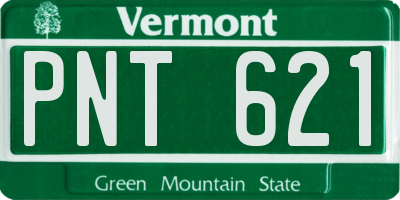 VT license plate PNT621