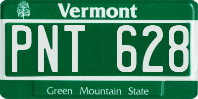 VT license plate PNT628