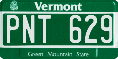 VT license plate PNT629