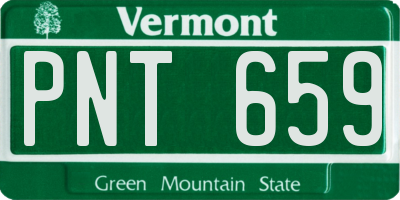 VT license plate PNT659