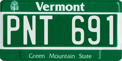 VT license plate PNT691
