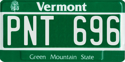 VT license plate PNT696