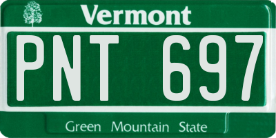 VT license plate PNT697