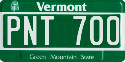 VT license plate PNT700