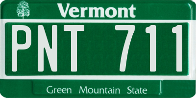 VT license plate PNT711
