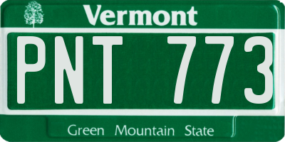 VT license plate PNT773