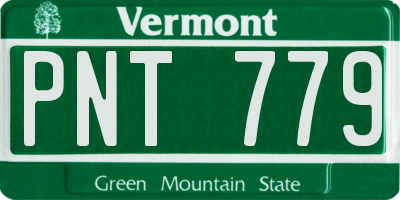 VT license plate PNT779