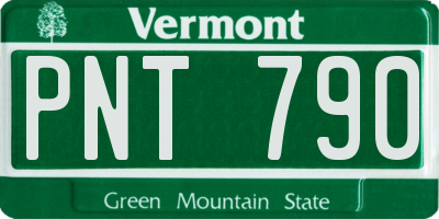 VT license plate PNT790