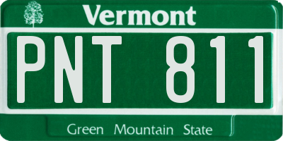 VT license plate PNT811