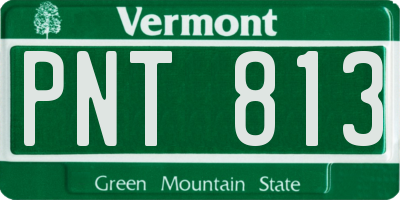 VT license plate PNT813