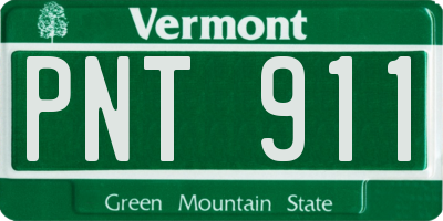 VT license plate PNT911