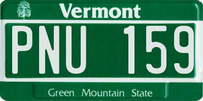 VT license plate PNU159