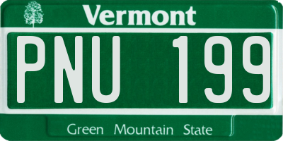 VT license plate PNU199