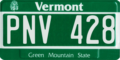 VT license plate PNV428