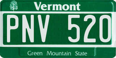 VT license plate PNV520