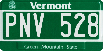 VT license plate PNV528