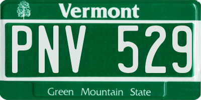 VT license plate PNV529