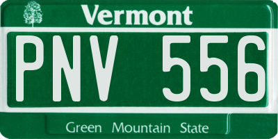VT license plate PNV556