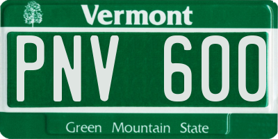 VT license plate PNV600