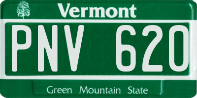 VT license plate PNV620