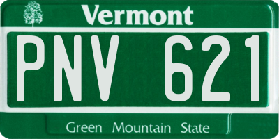 VT license plate PNV621