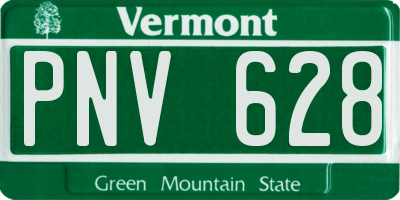 VT license plate PNV628