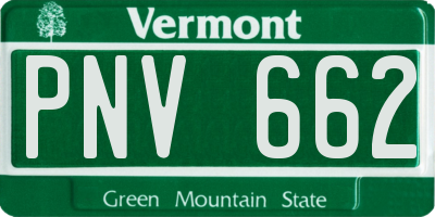 VT license plate PNV662