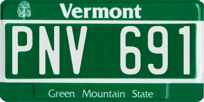 VT license plate PNV691