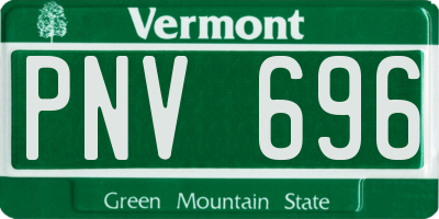VT license plate PNV696