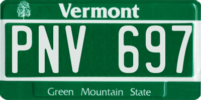 VT license plate PNV697