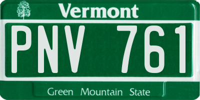 VT license plate PNV761