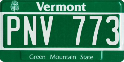 VT license plate PNV773