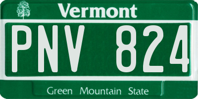 VT license plate PNV824