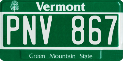 VT license plate PNV867