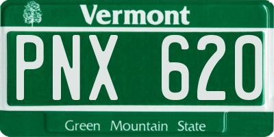 VT license plate PNX620