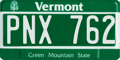 VT license plate PNX762