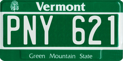 VT license plate PNY621
