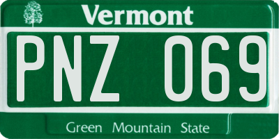VT license plate PNZ069