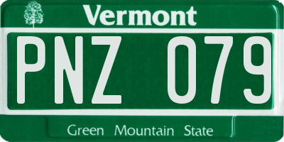 VT license plate PNZ079
