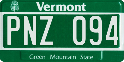 VT license plate PNZ094