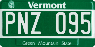 VT license plate PNZ095