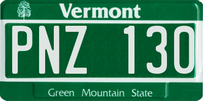 VT license plate PNZ130